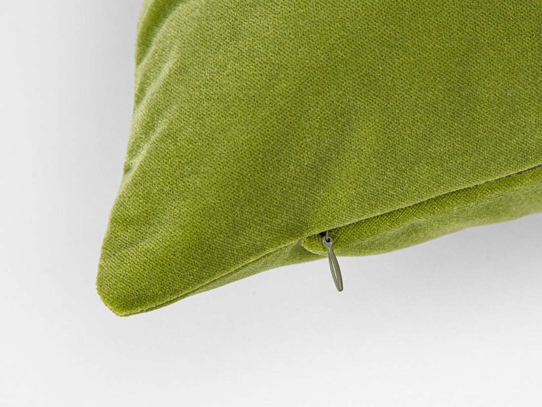 Avocado Green Velvet Pillow Cover