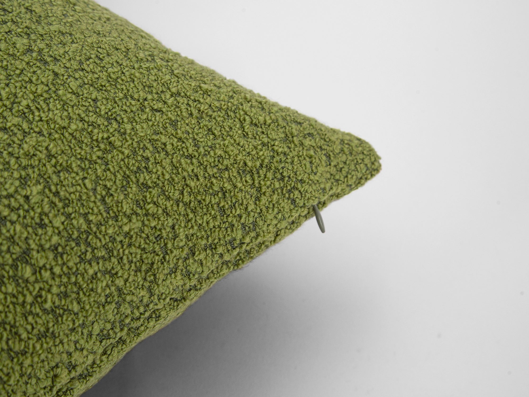 Avocado Green Textured Pillow Cover