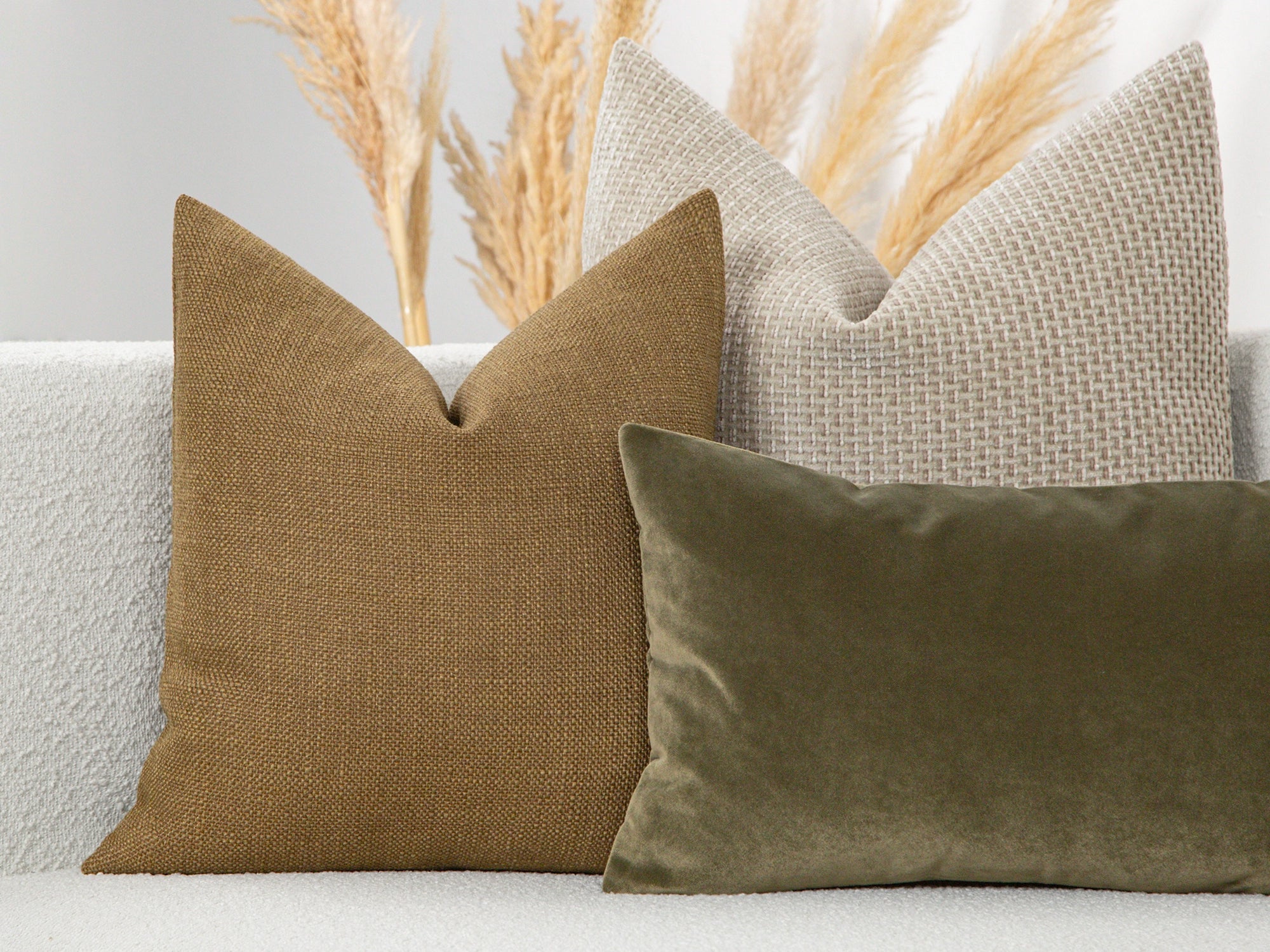 Bark Beige Linen  Pillow Cover