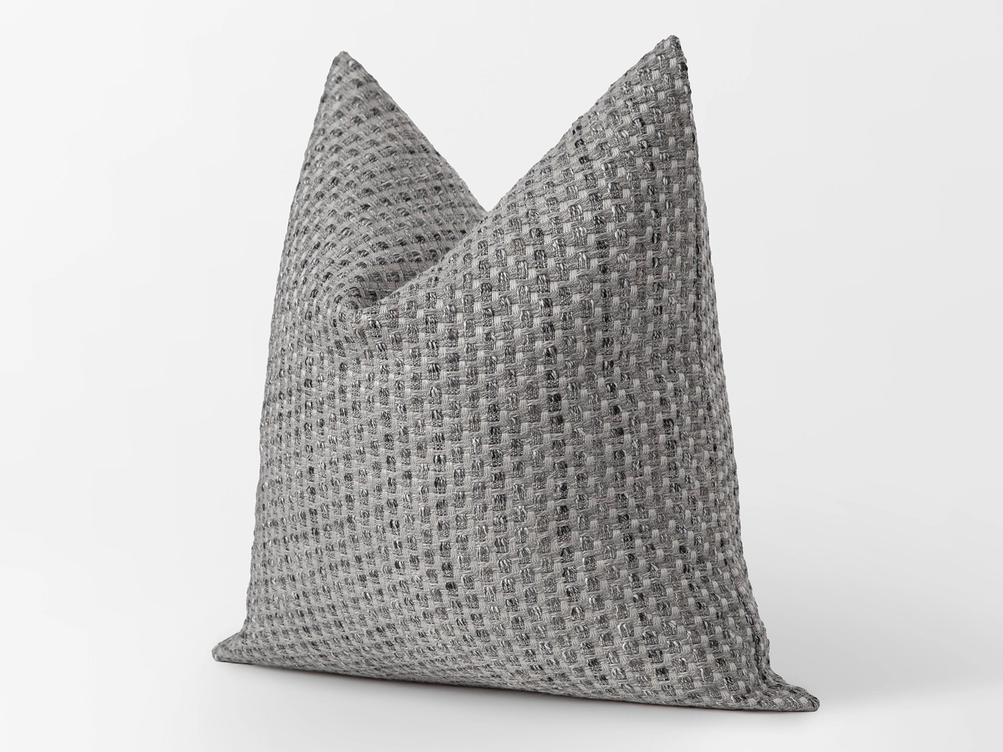 Stone Gray Woven Pillow Cover