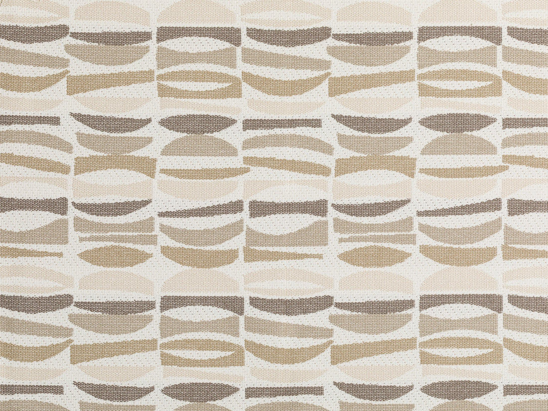 Beige Geometric Outdoor Upholstery Fabric
