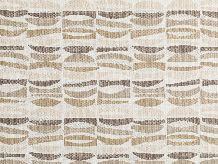 Beige Geometric Outdoor Upholstery Fabric
