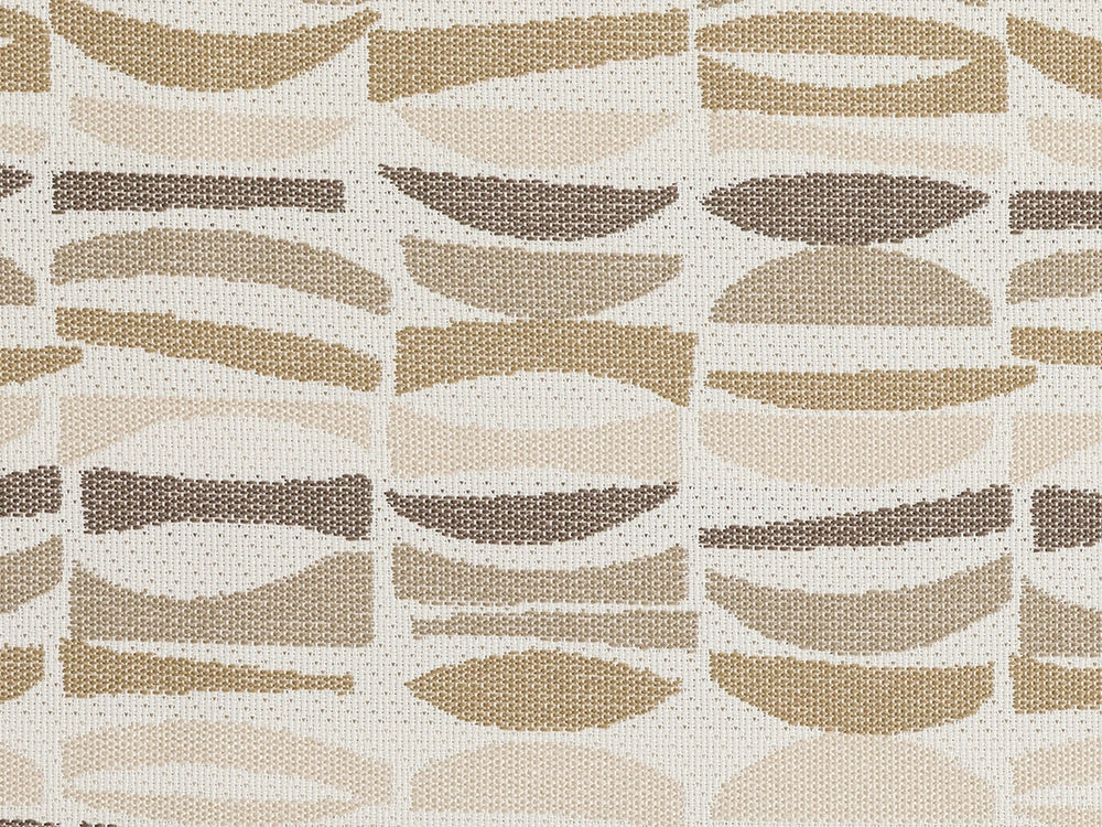 Beige Geometric Outdoor Upholstery Fabric
