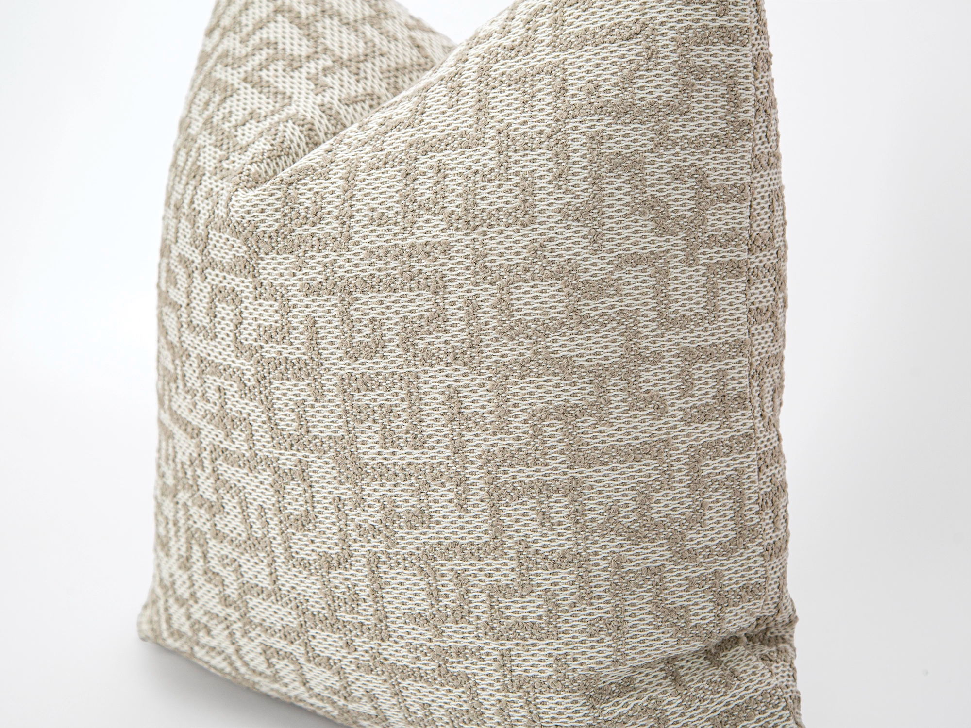 Beige Artisan Throw Pillow Cover