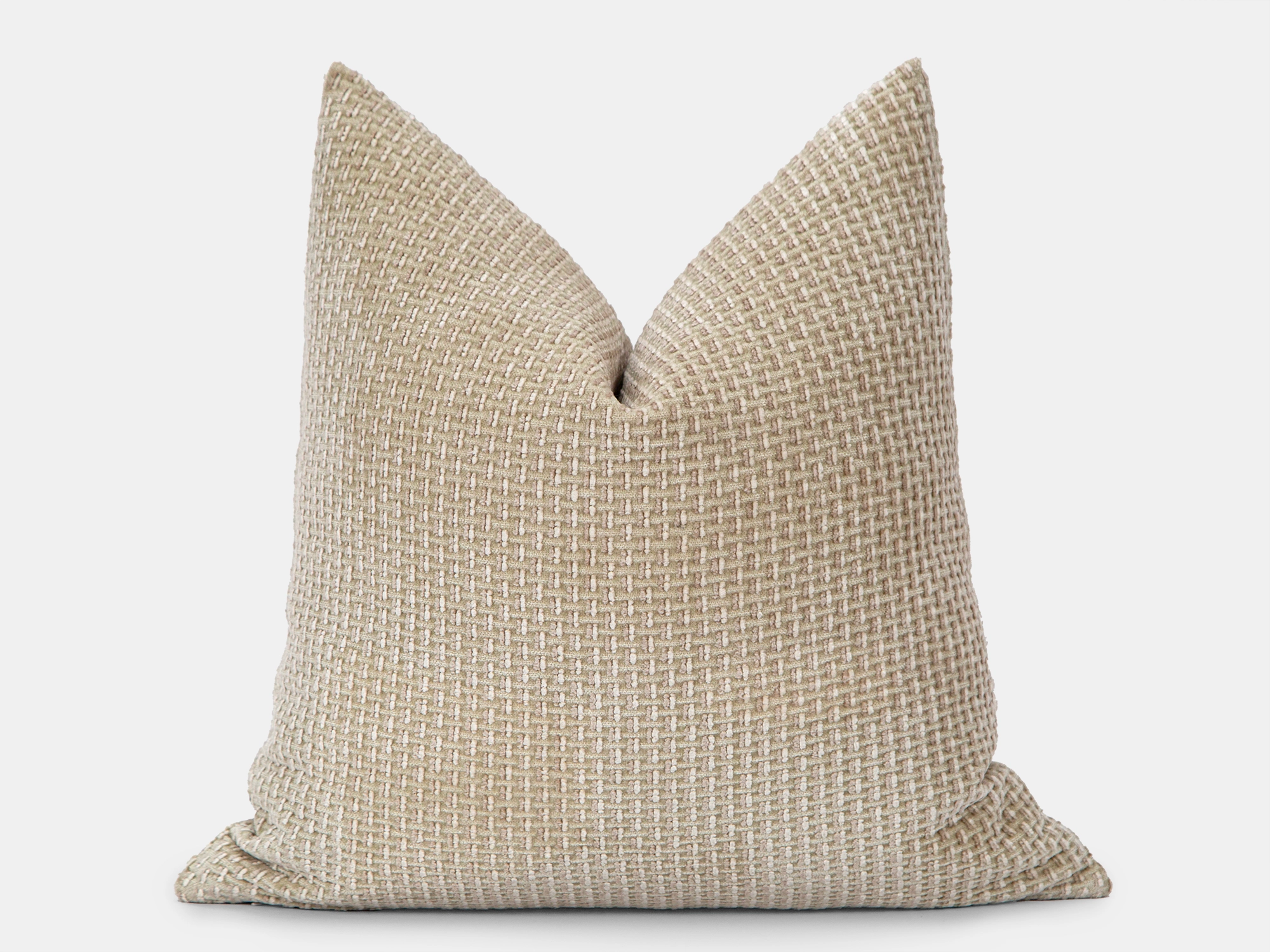 Neutral Beige Textured Pillow Cover