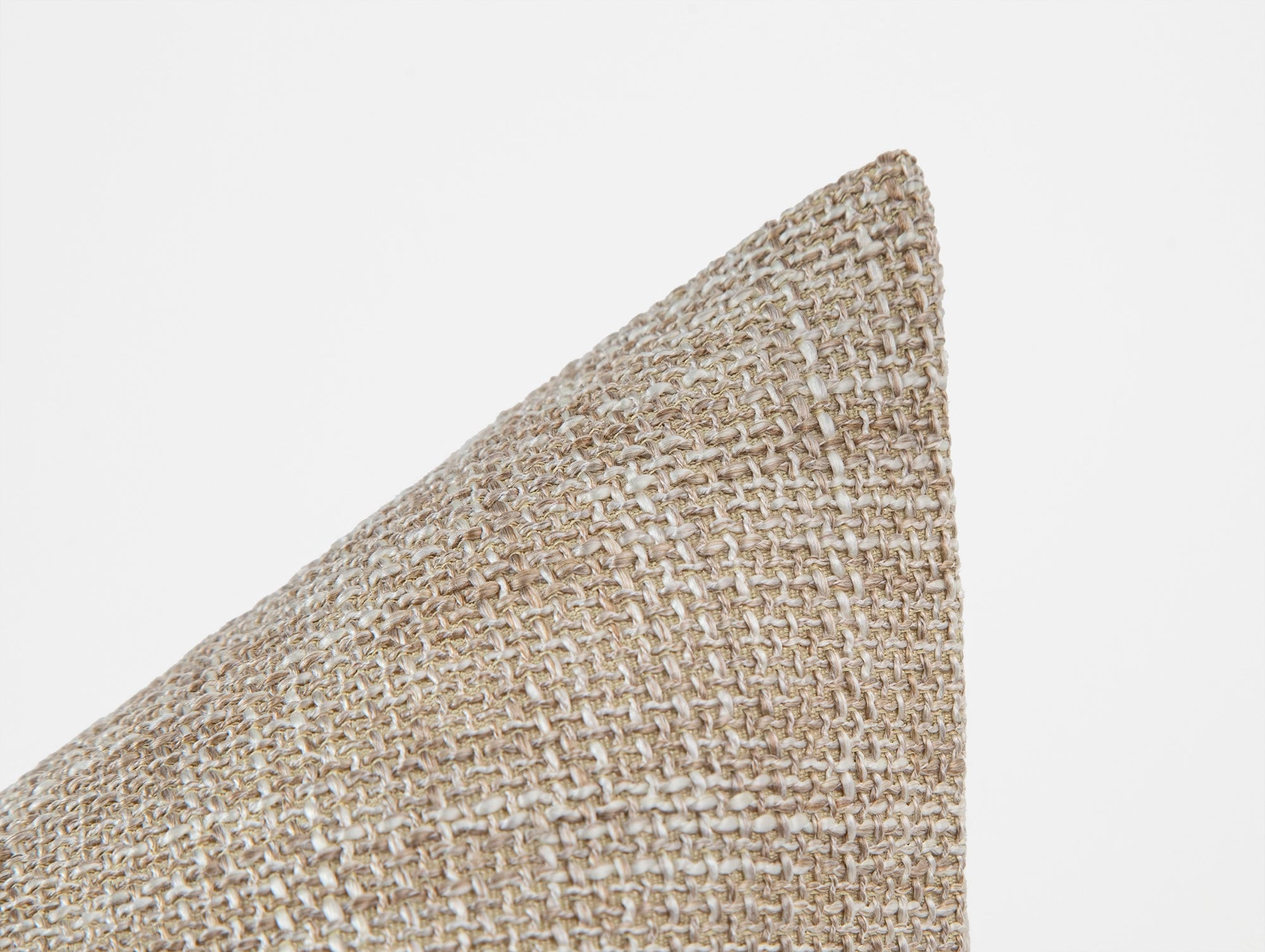 Beige Woven Linen Pillow Cover