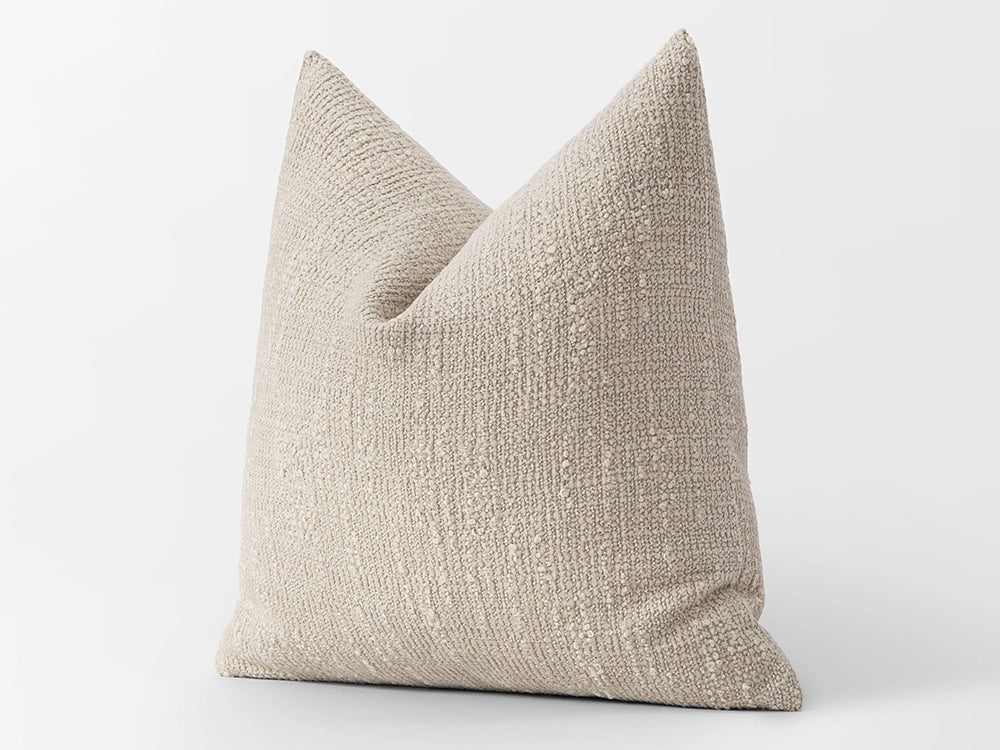 Beige Bohemian Textured Pillow Cover