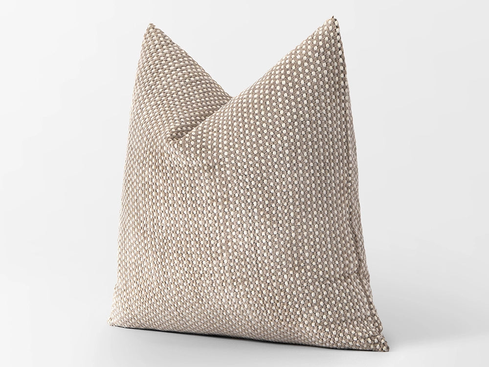 Beige Spotted Pillow Cover