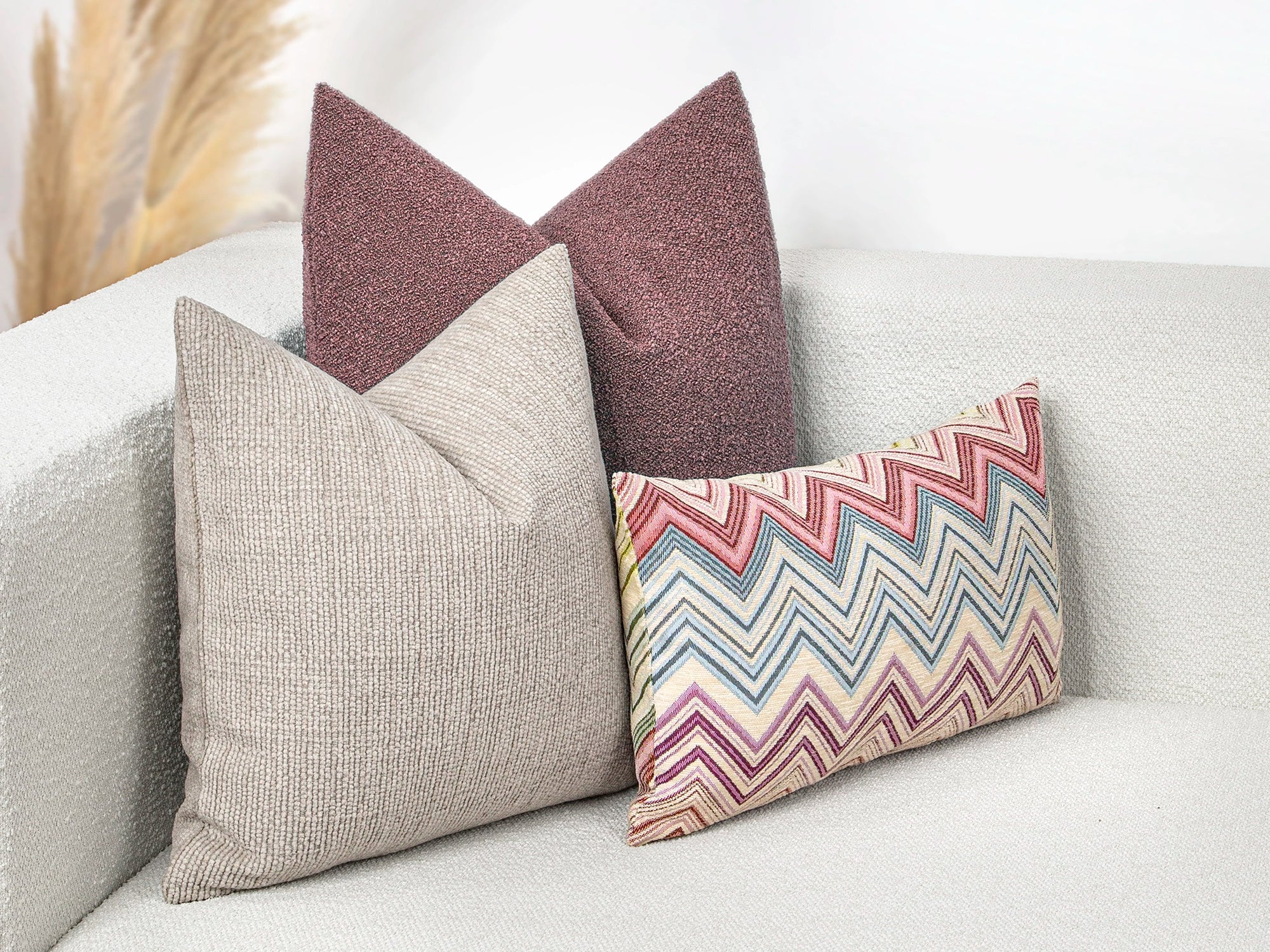 Earthy Beige Textured Pillow Cover
