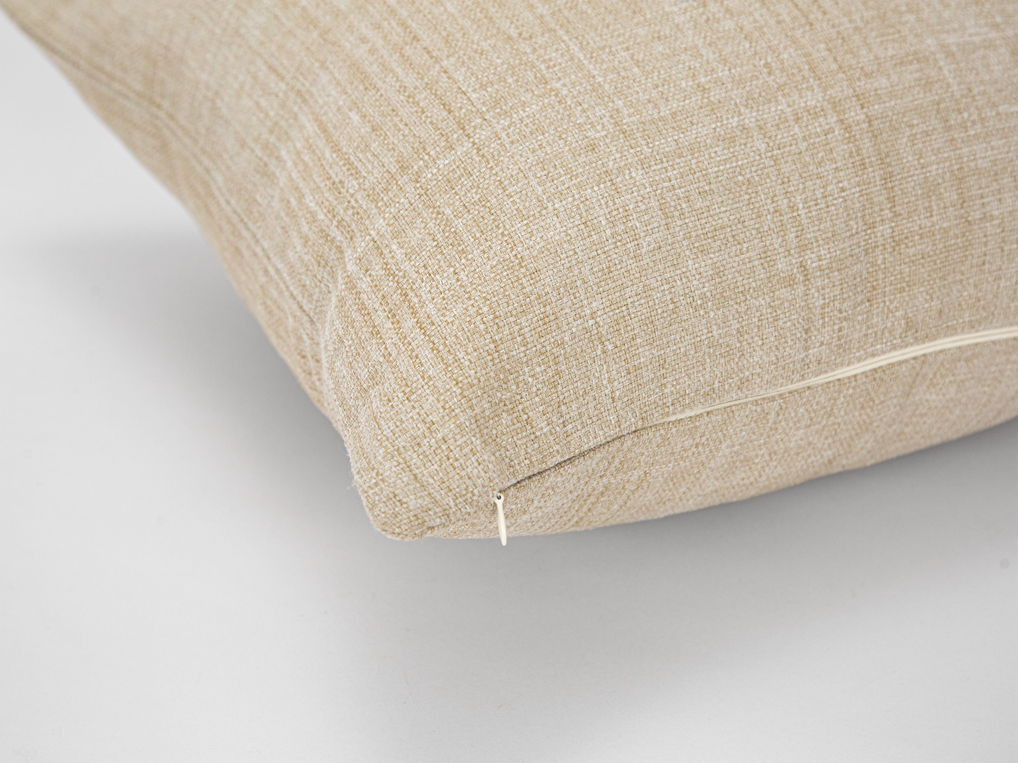 Earthy Beige Linen Pillow Cover