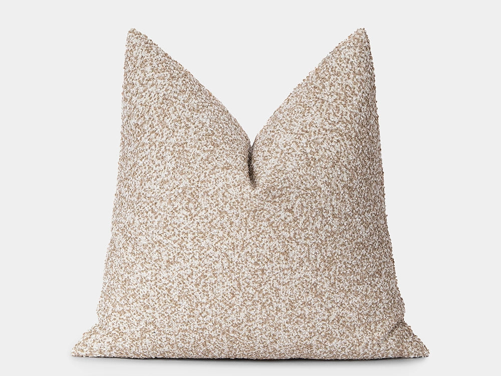 Earthy Boucle Boho Pillow Cover