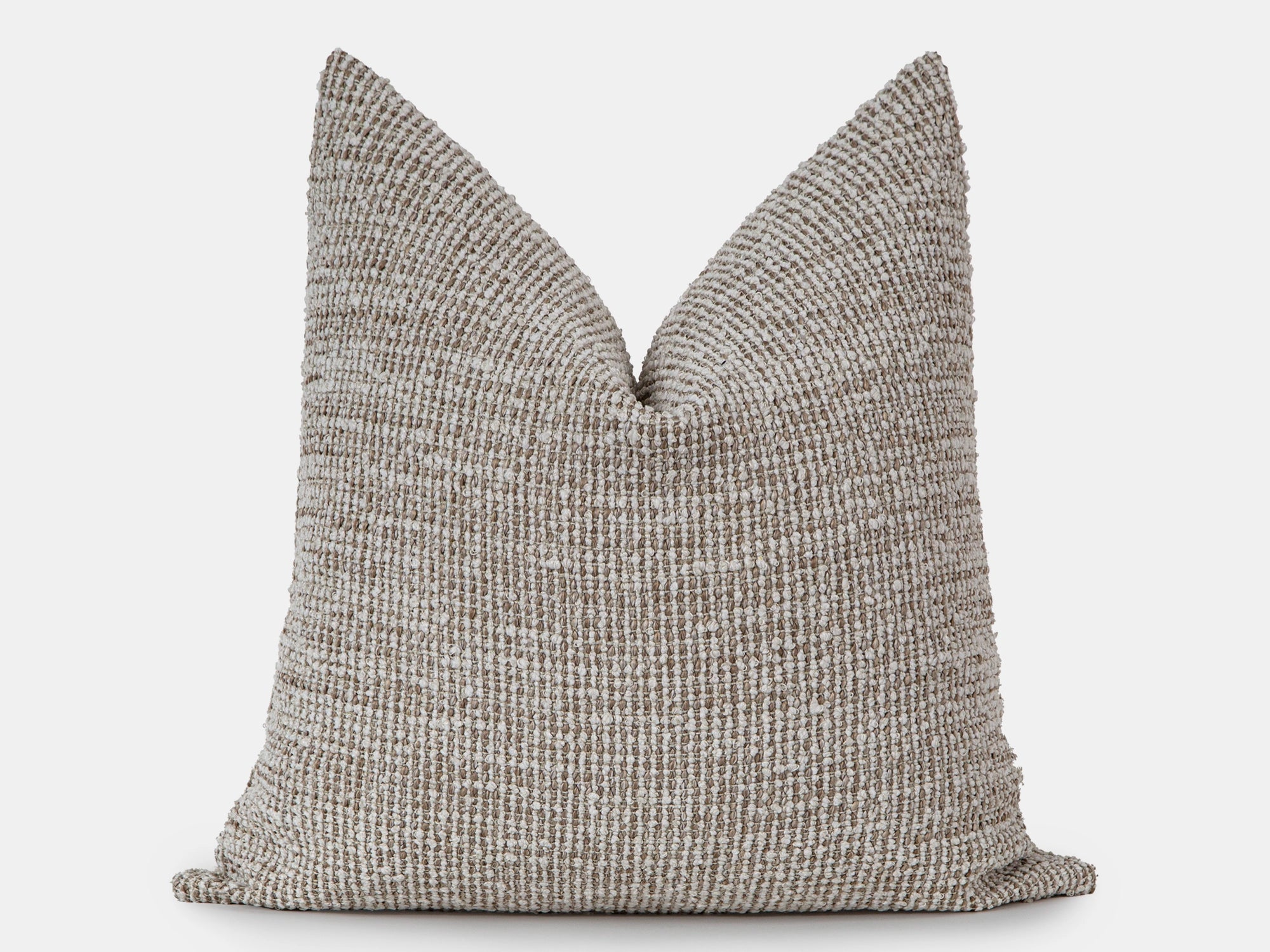 Beige Boho Textured Pillow Cover