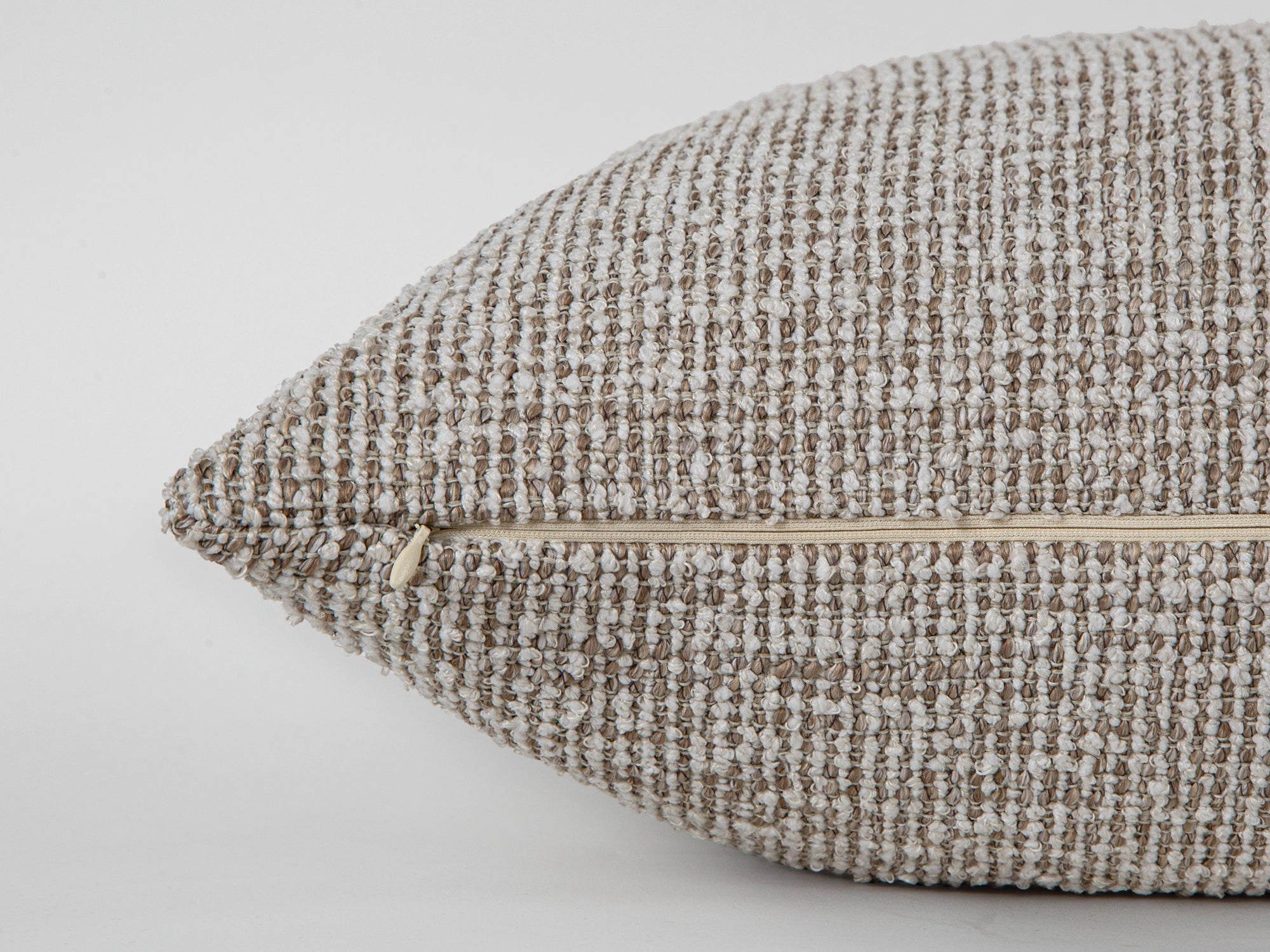 Beige Boho Textured Pillow Cover