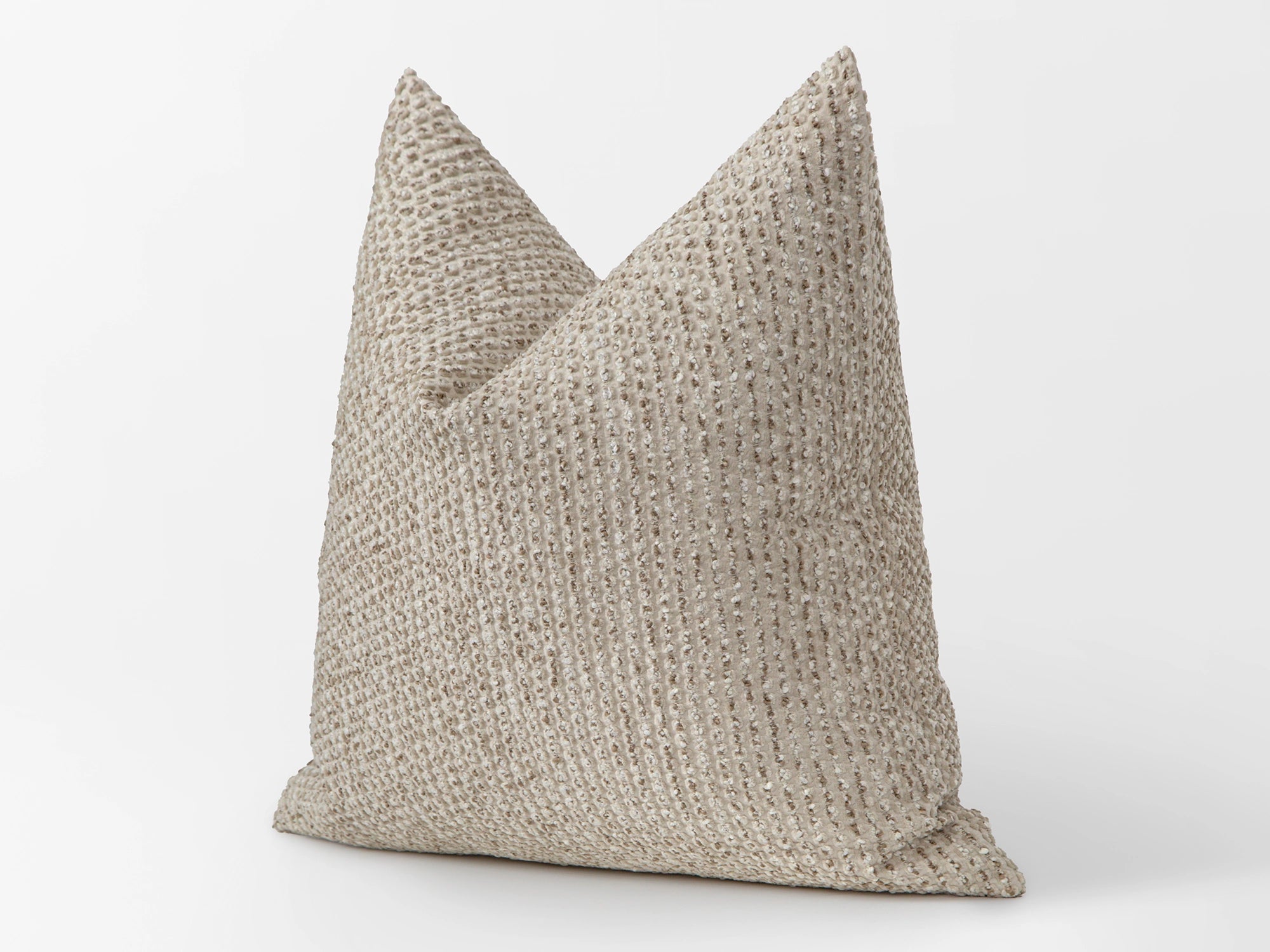 Beige Dotted Pillow Cover - Textured & Bubble