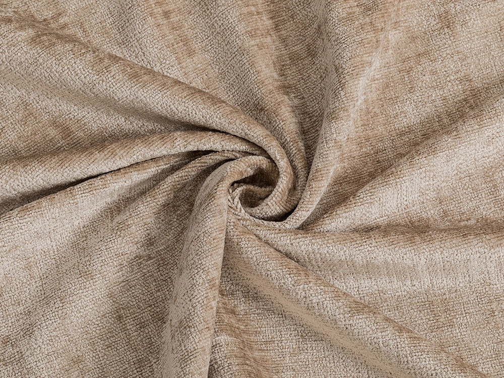 Beige Chenille Upholstery Fabric - Eloria