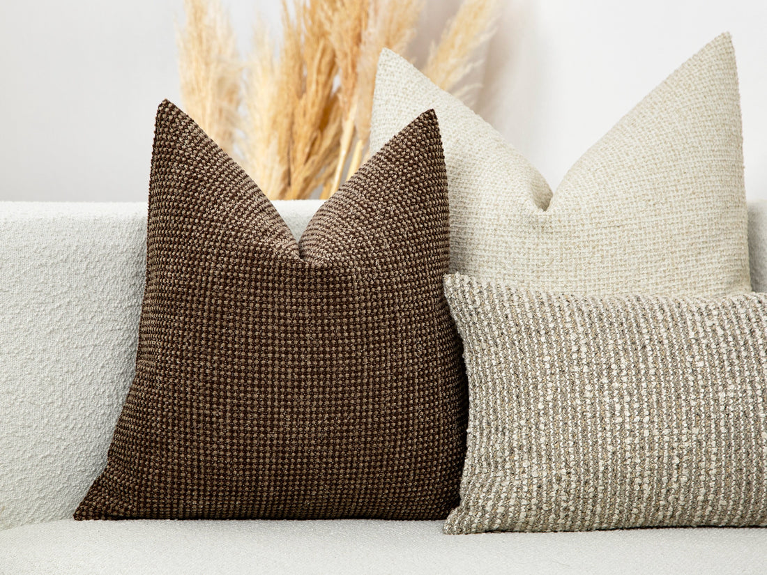 Dark Brown Spotted Pillow Cover