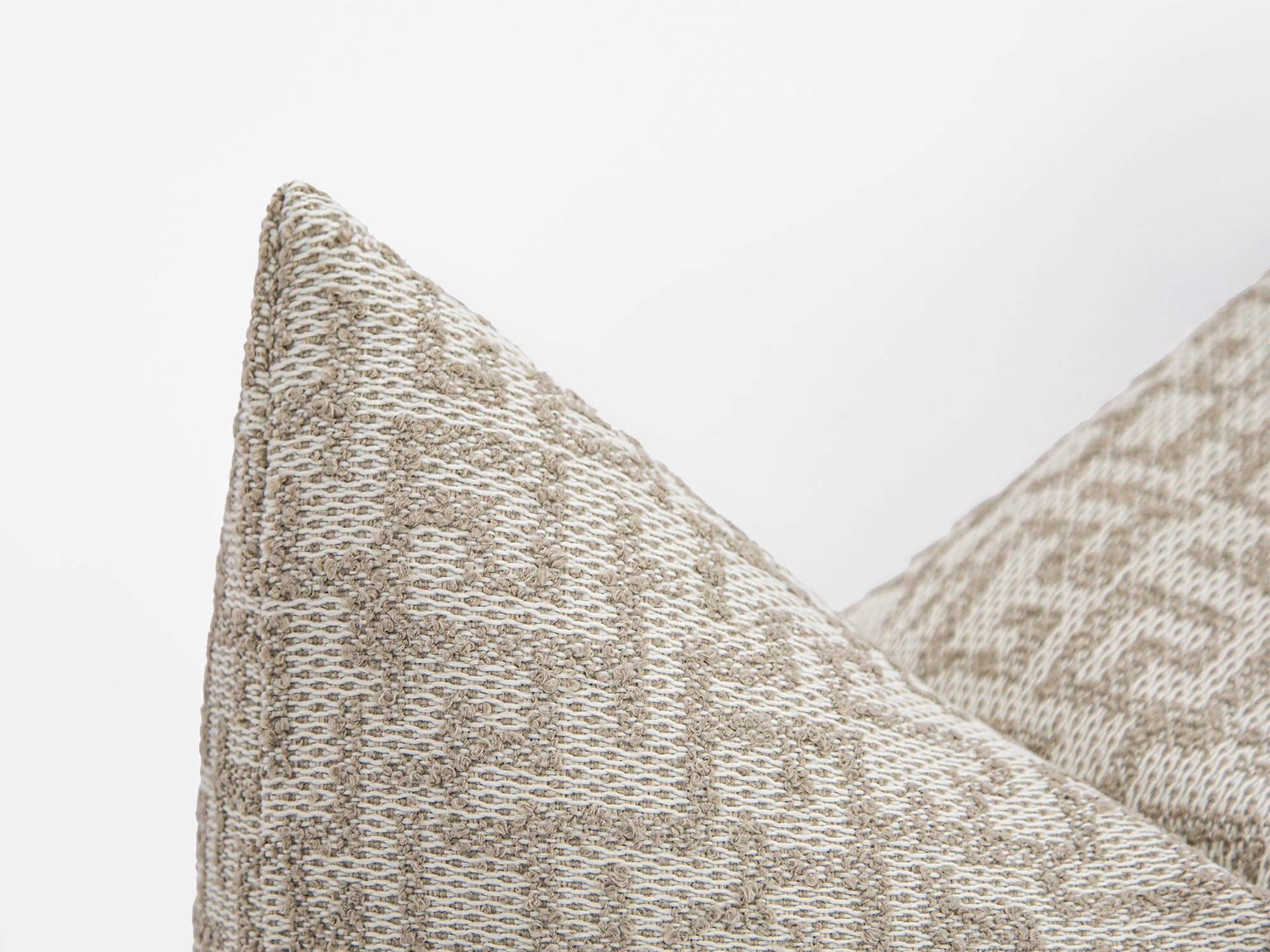 Beige Artisan Throw Pillow Cover