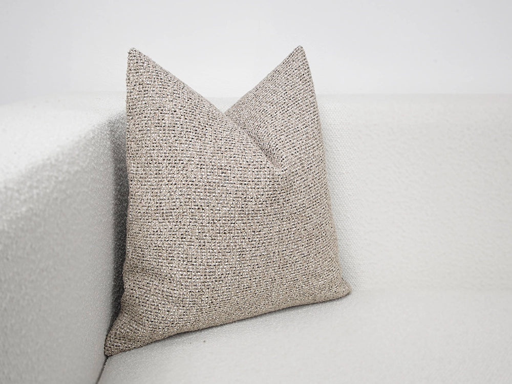 Beige Woven Boho Pillow Cover