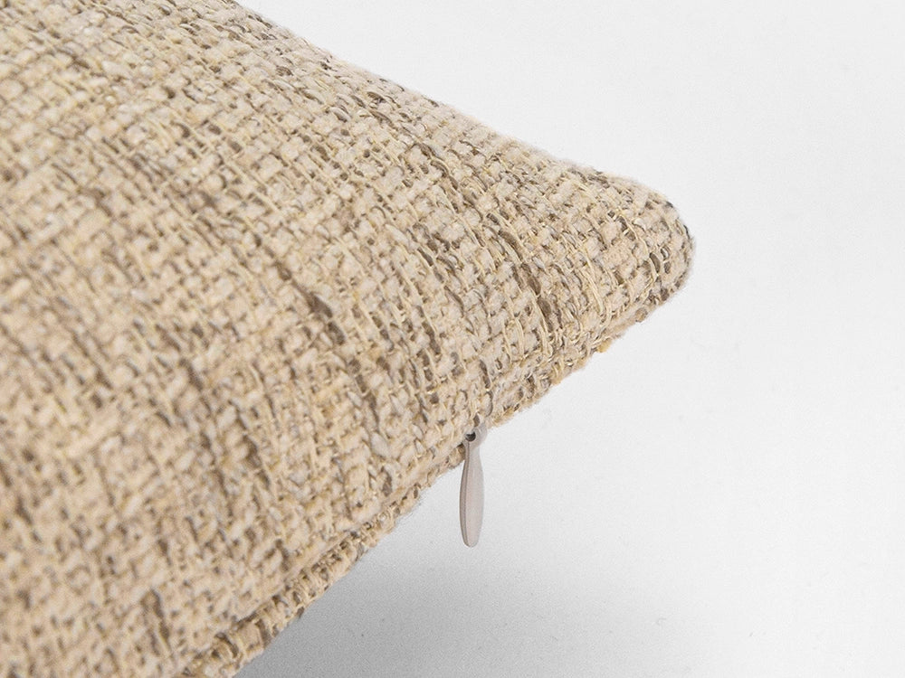 Sandy Beige Boho Linen Pillow Cover