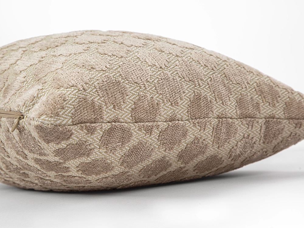 Textured Beige Spotted Boho Pillow Cover