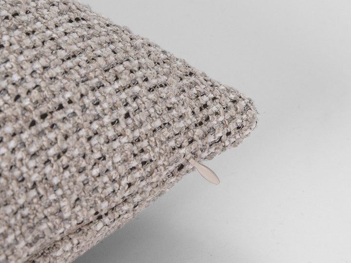 Tan Beige Woven Pillow Cover