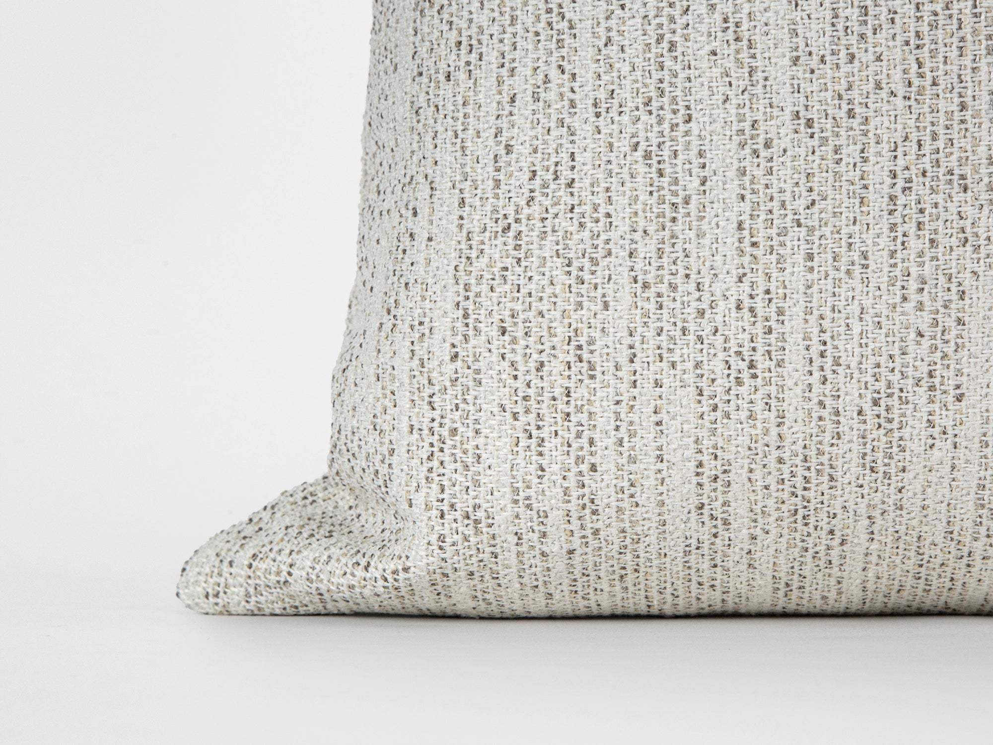 Ivory Speckled Woven Pillow Cover