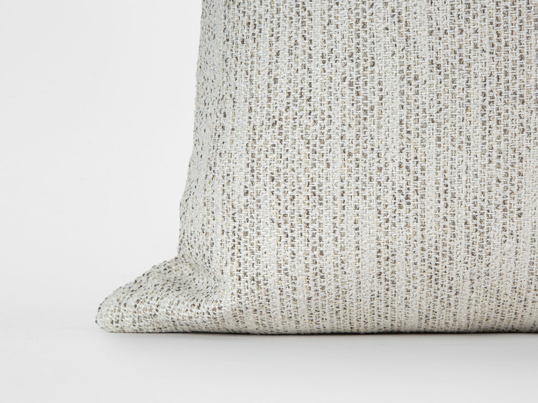 Ivory Speckled Woven Pillow Cover