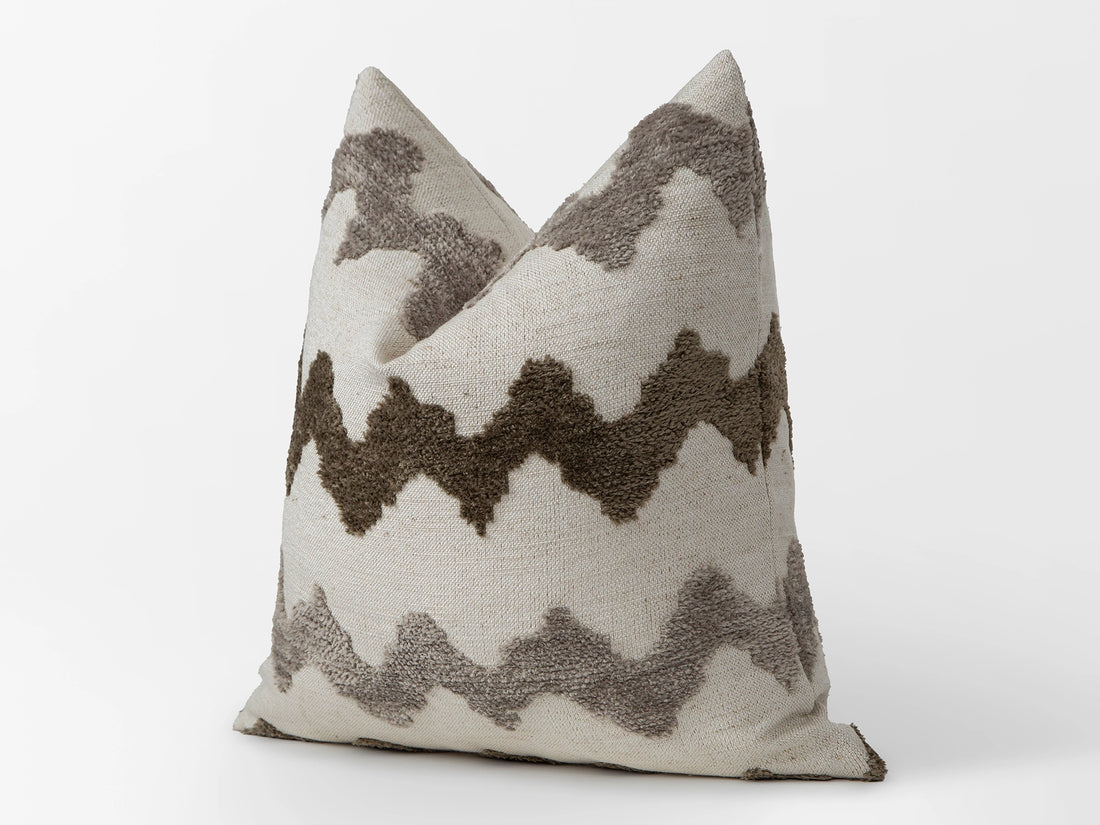 Neutral Chevron Pillow Cover - Textured & Soft