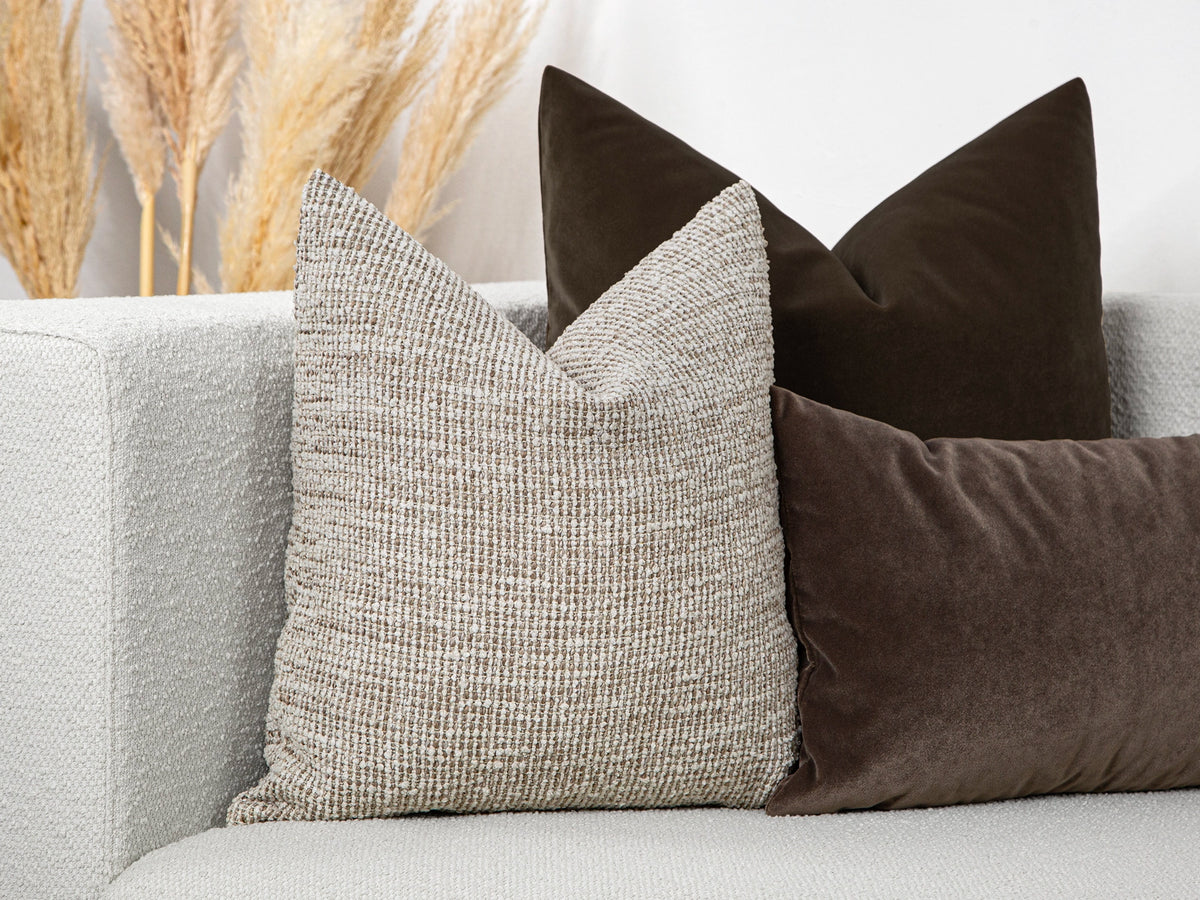 Beige Boho Pillow Cover