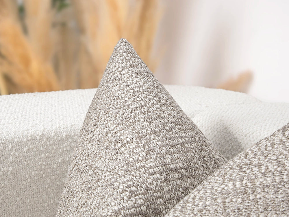 Taupe Beige Boho Pillow Cover