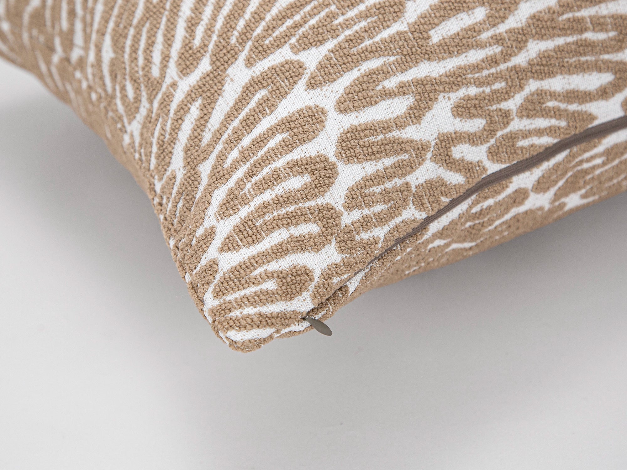 Beige Abstract Textured Pillow Cover