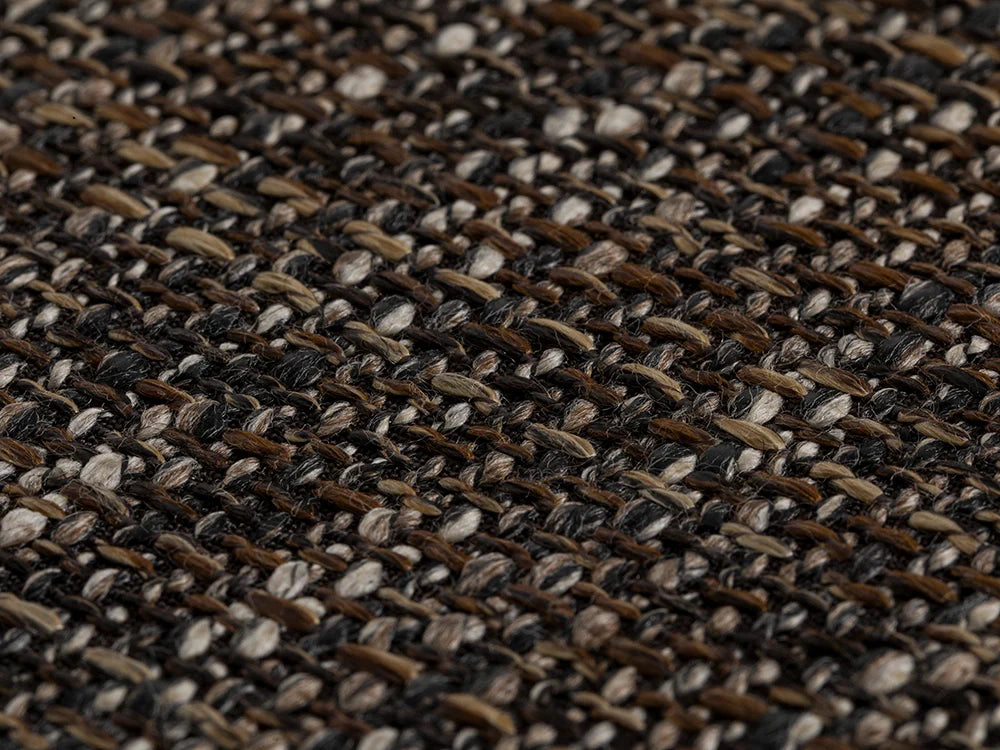 Black & Brown Woven Upholstery Fabric - Harvest