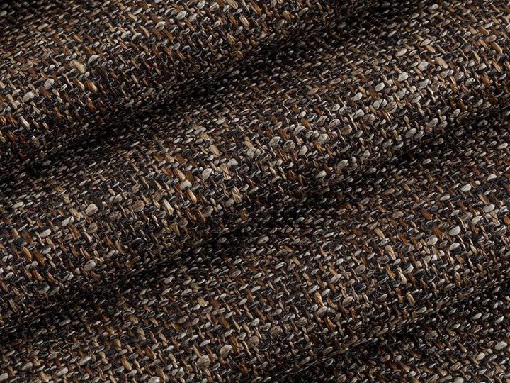 Black & Brown Woven Upholstery Fabric - Harvest