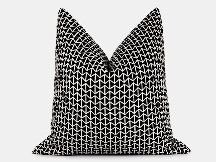 Black Bowtie Woven Pillow Cover - Vector