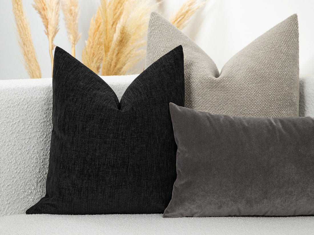 Black Throw Pillow Cover