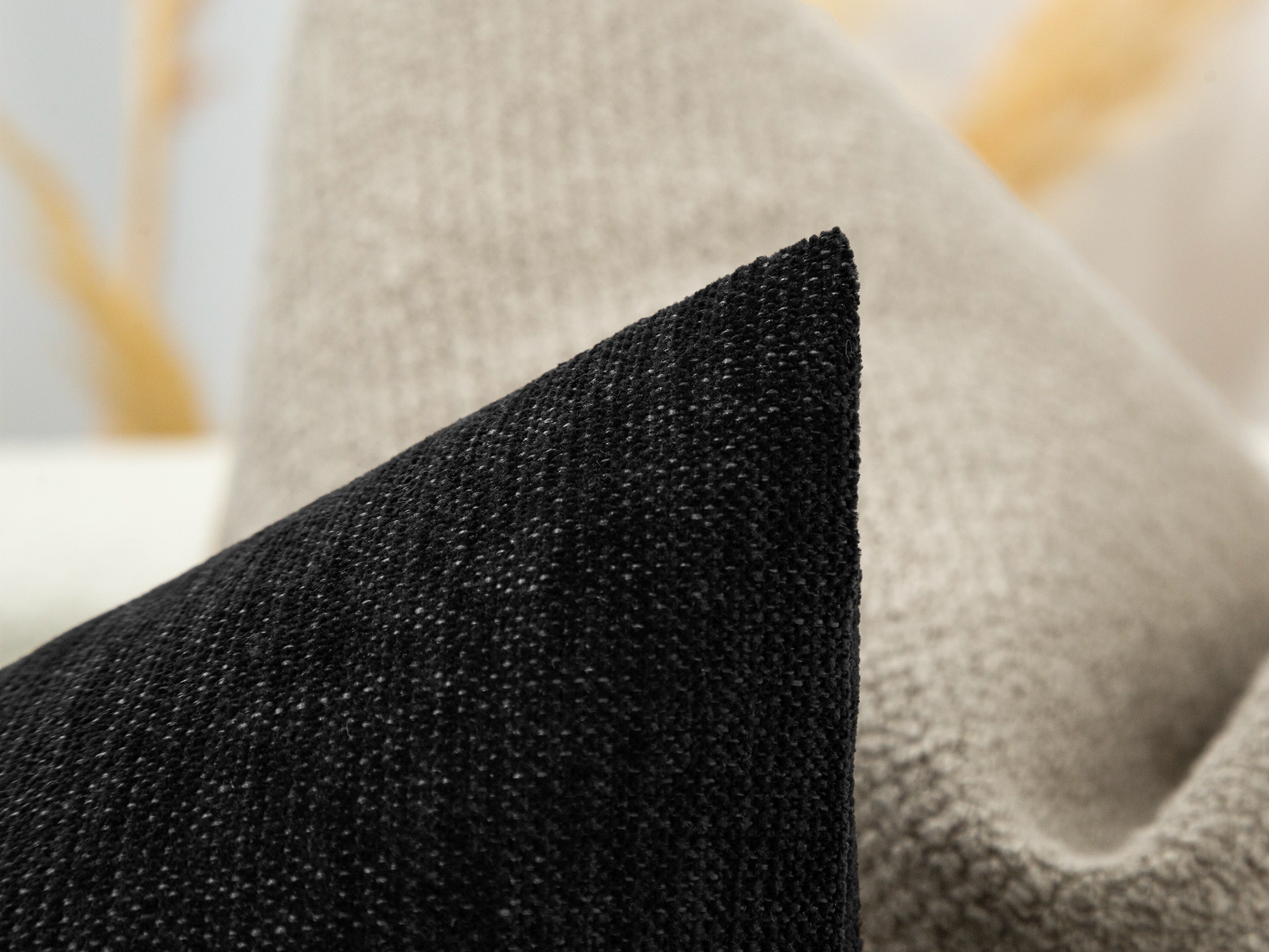 Black Throw Pillow Cover