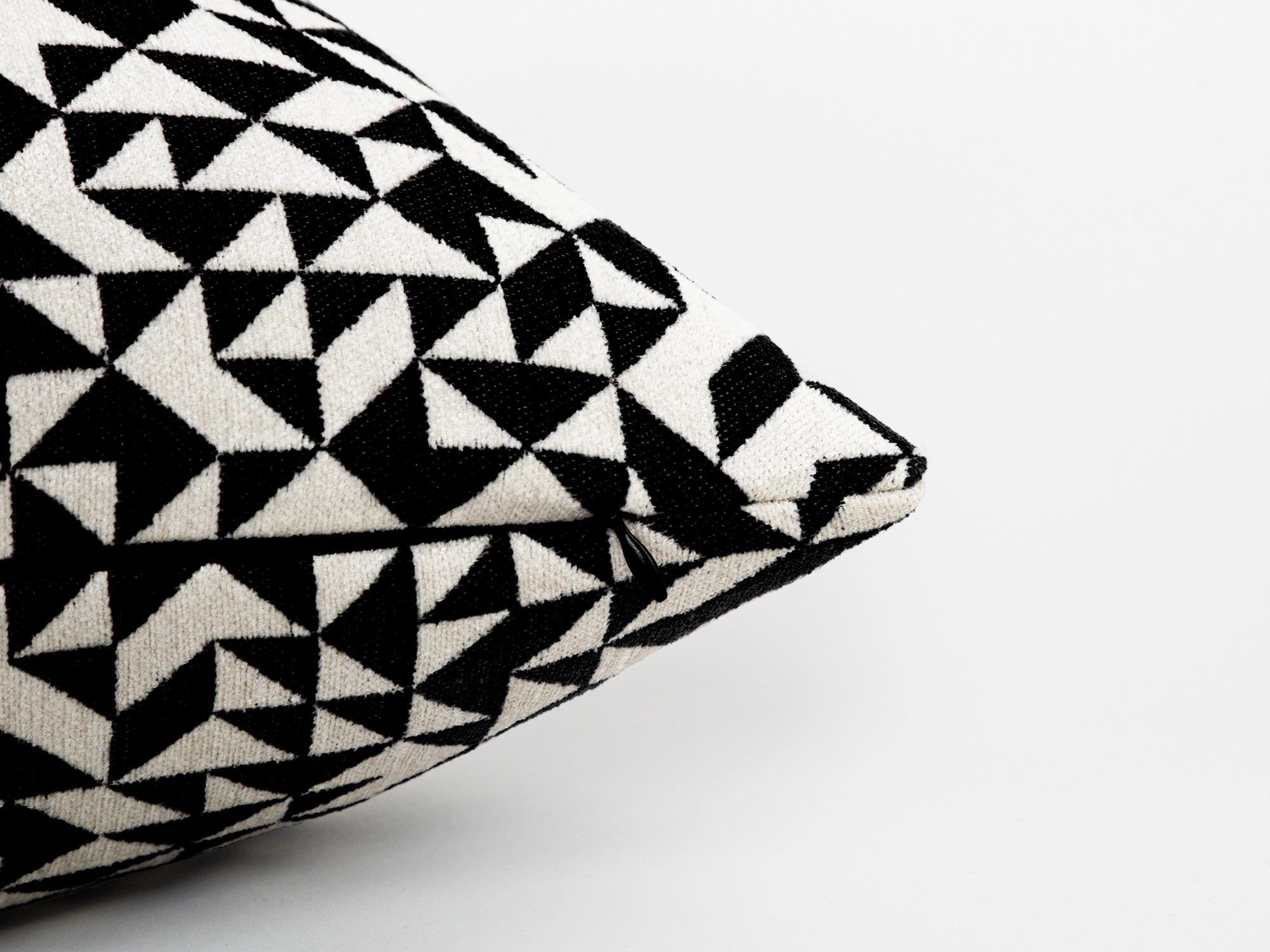 Black Shards Woven Pillow Cover - Vector