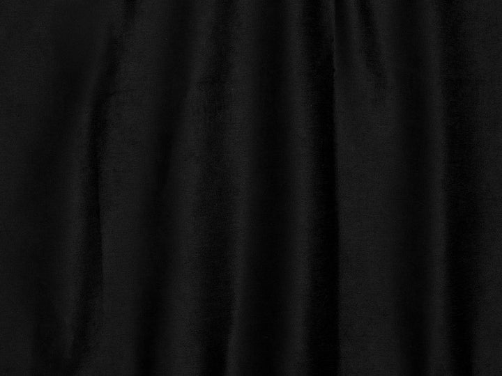 Black Silky Upholstery Fabric - Silkha
