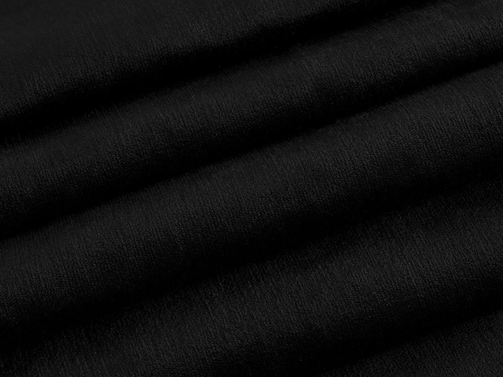 Black Silky Upholstery Fabric - Silkha