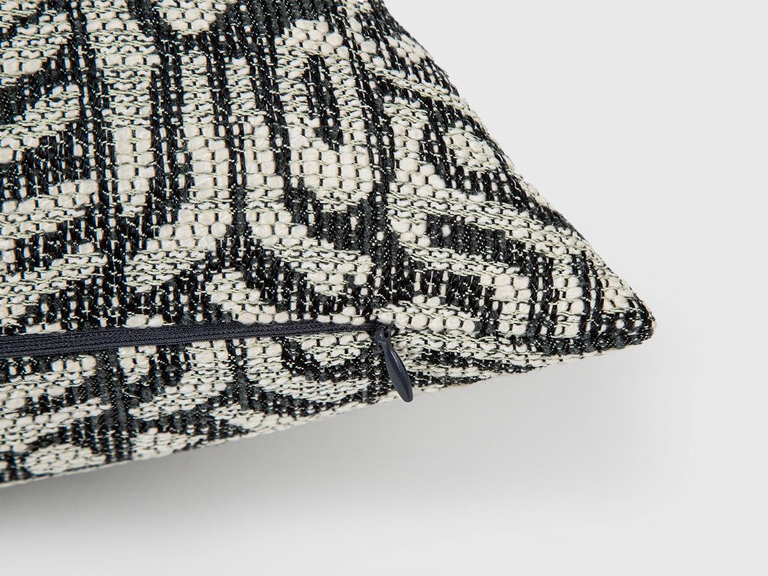 Black Tribal Geometric Pillow Cover