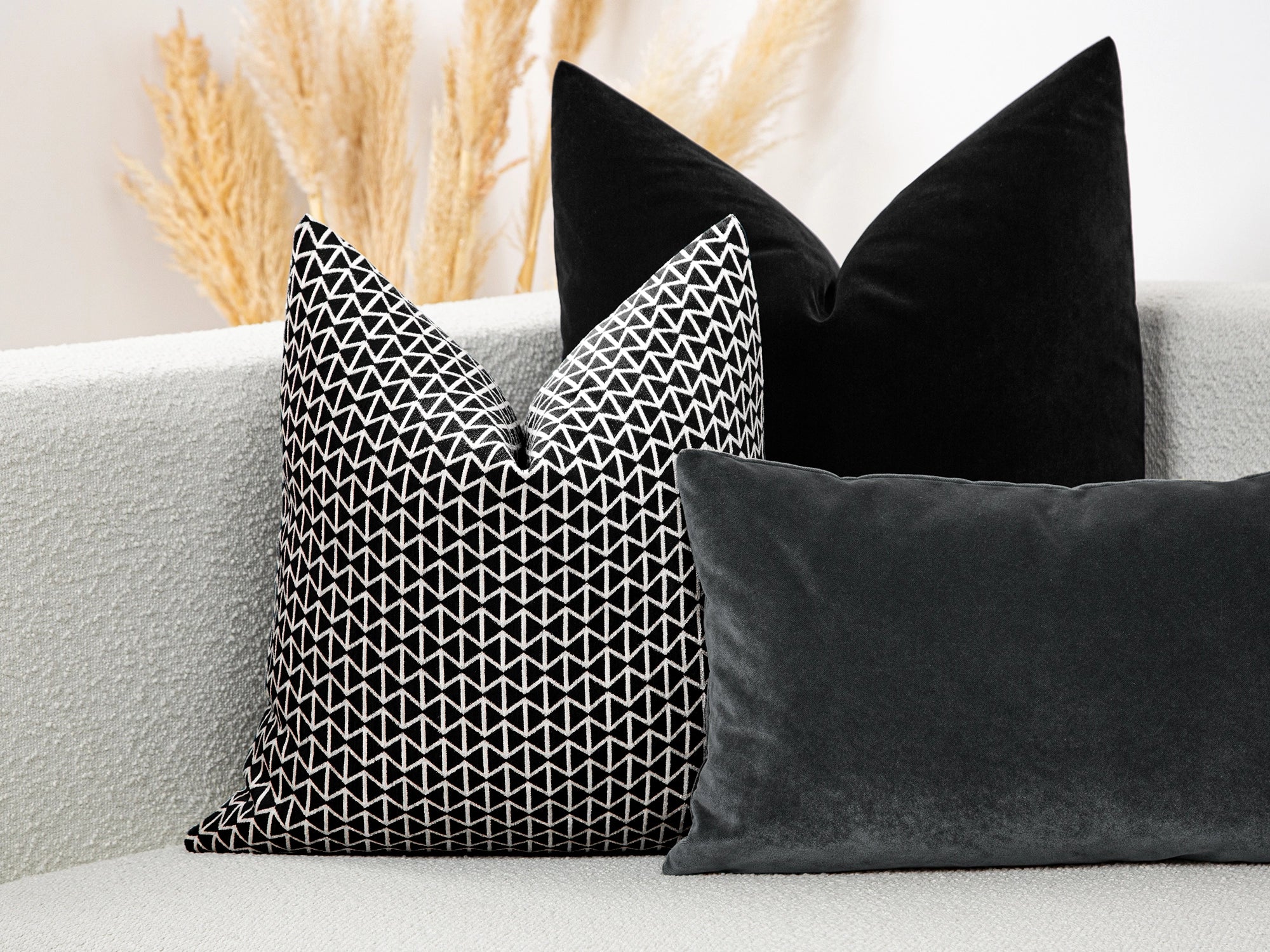 Black Bowtie Woven Pillow Cover - Vector