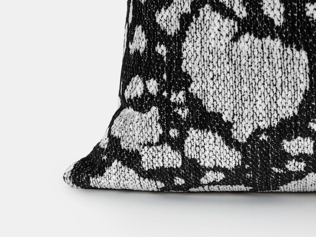 Black & White Abstract Leopard Pillow Cover