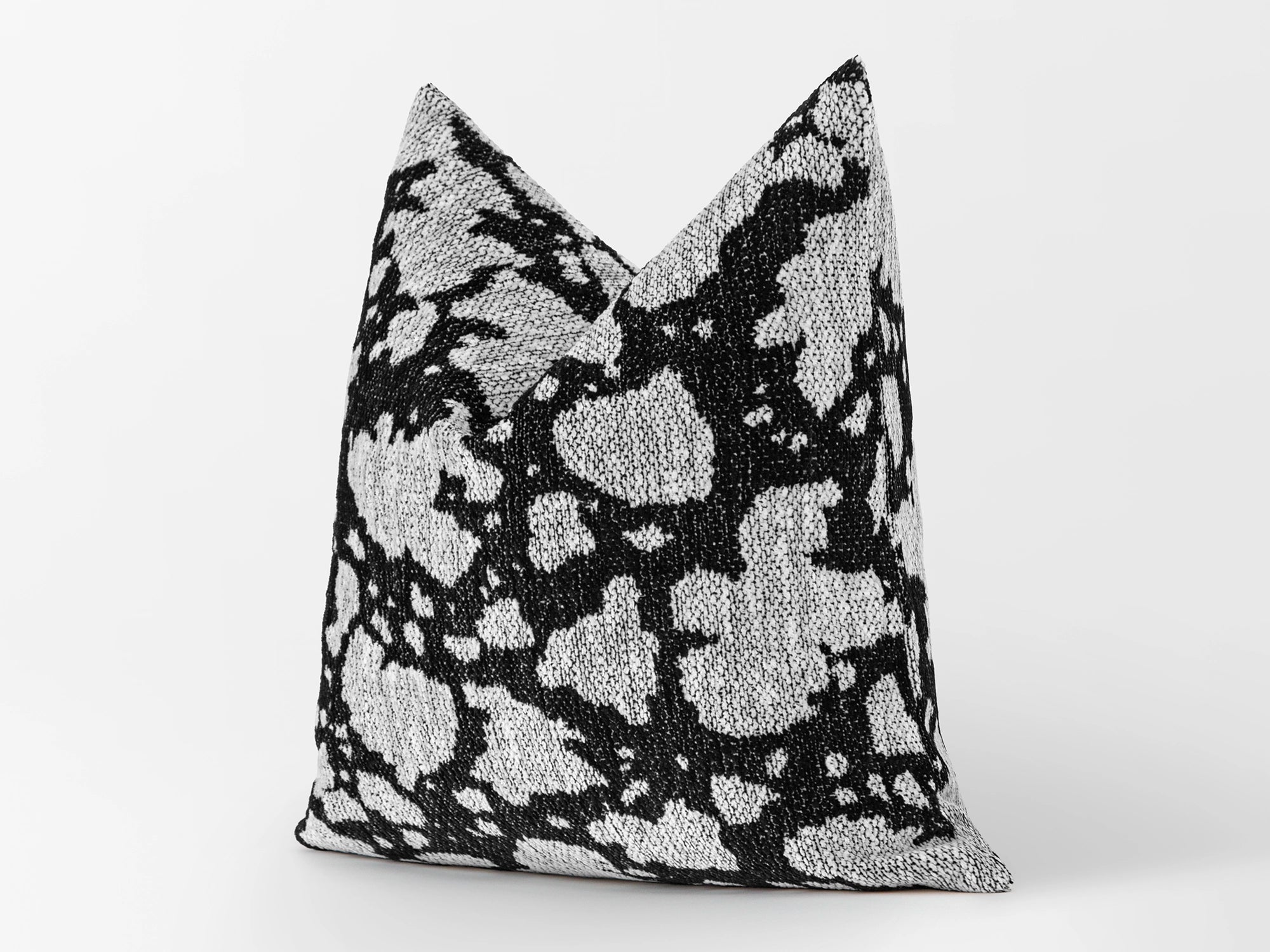 Black & White Abstract Leopard Pillow Cover