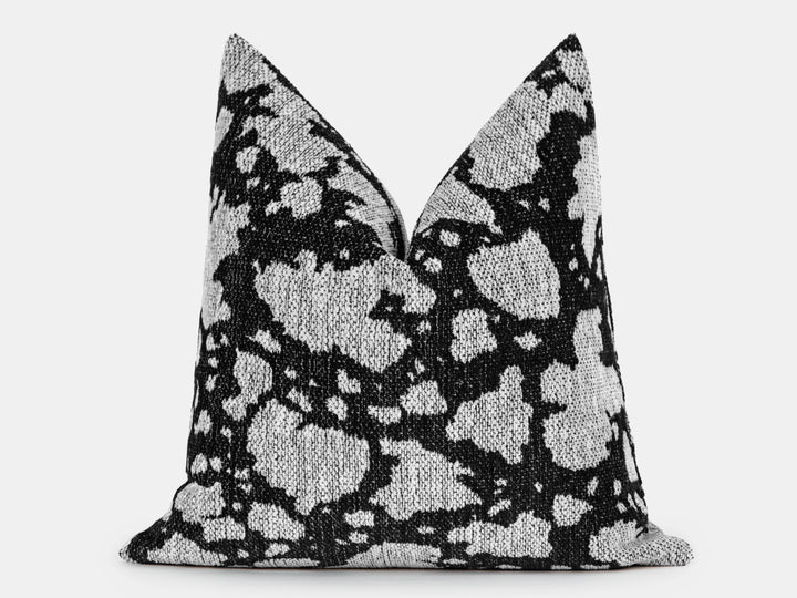 Black & White Abstract Leopard Pillow Cover