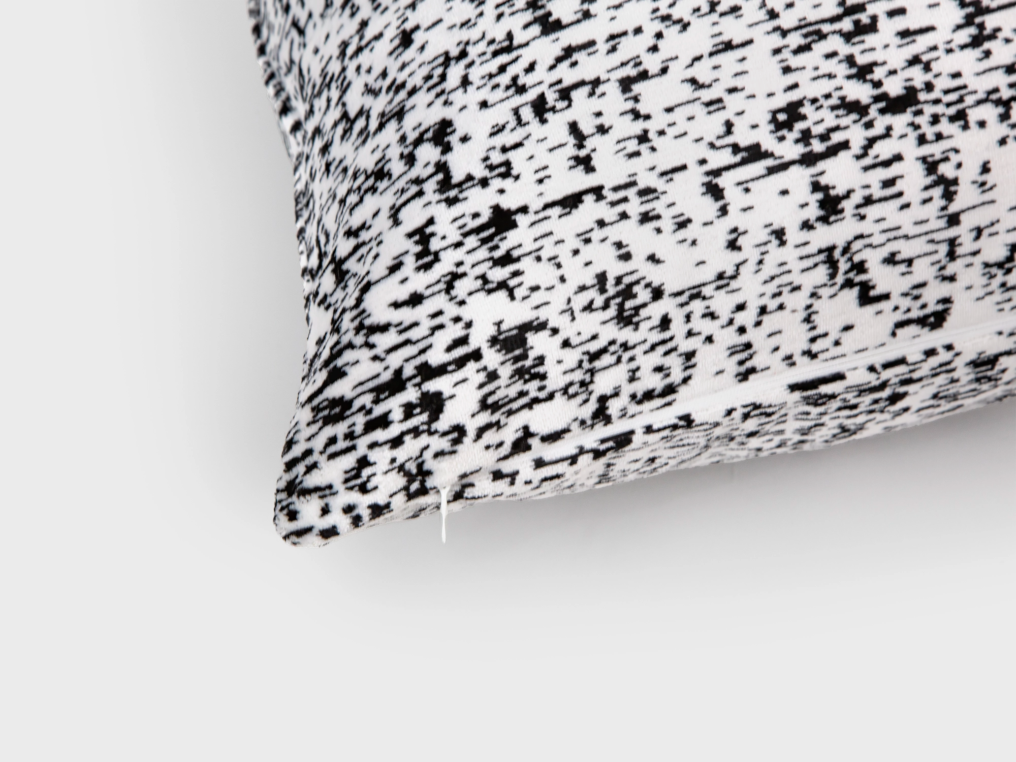 Off White Speckled Velvet Pillow Cover