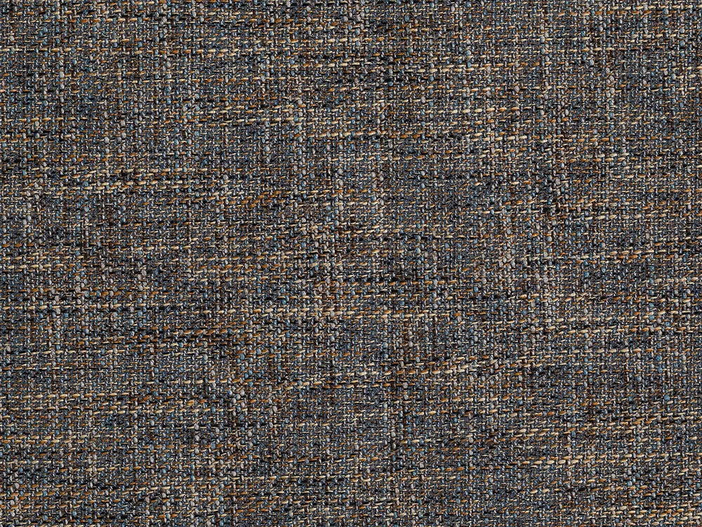 Blue & Brown Woven Upholstery Fabric - Harvest
