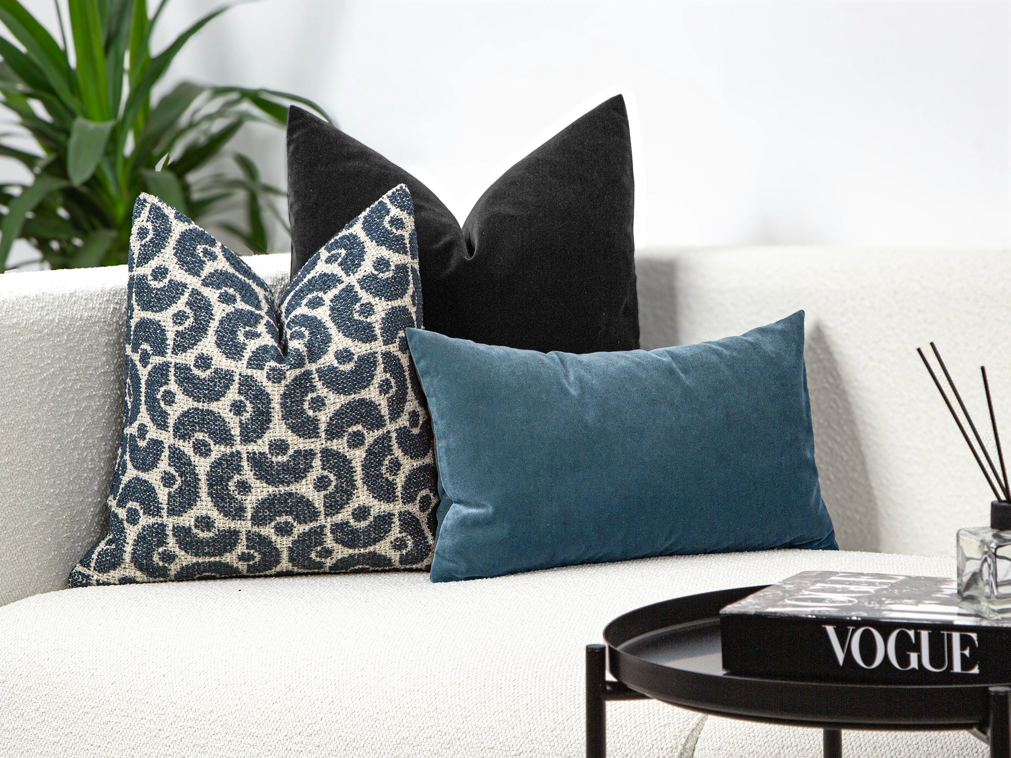 Indigo Boho Geometric Pillow Cover