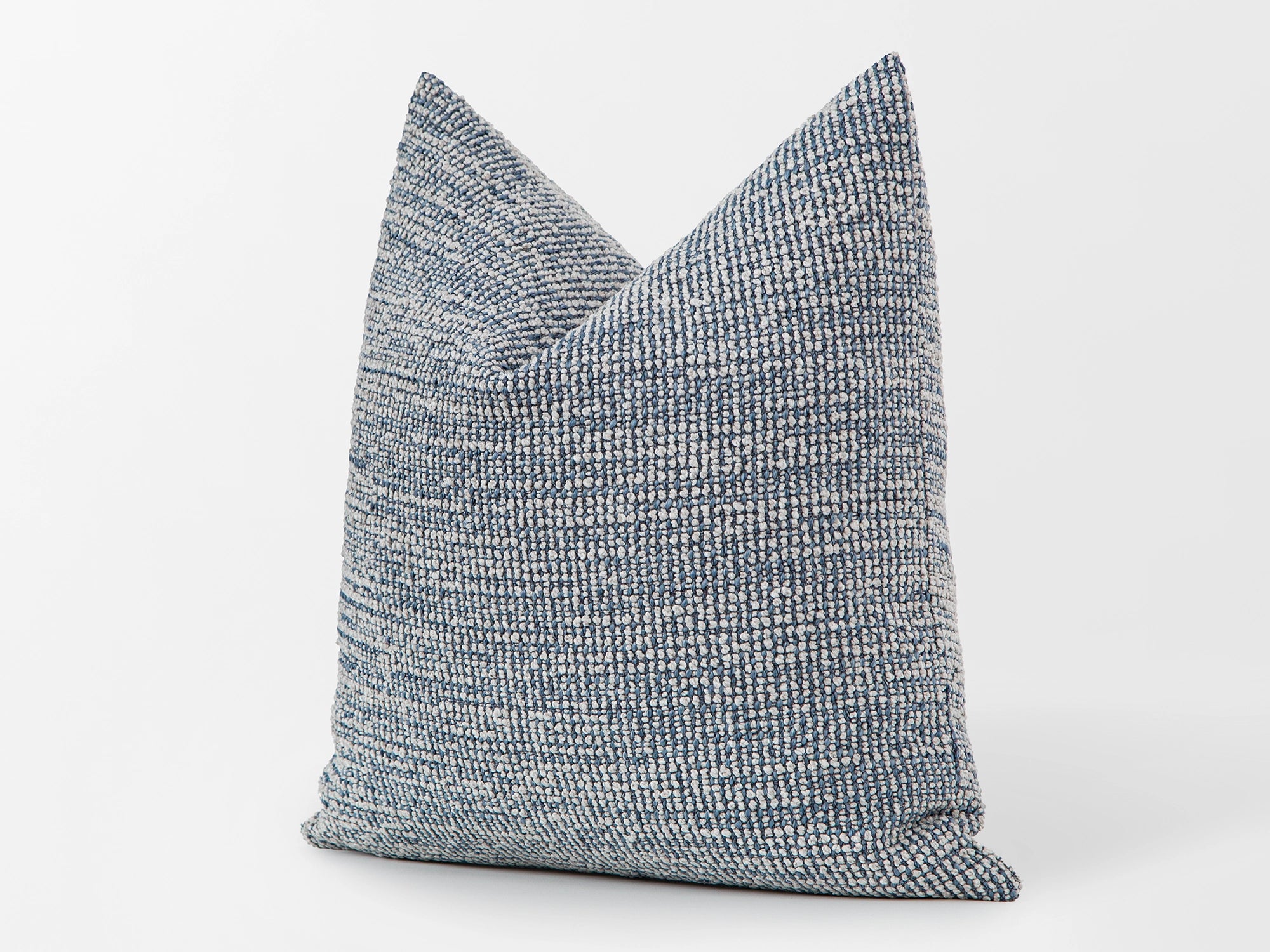 Blue Boho Textured Pillow Cover