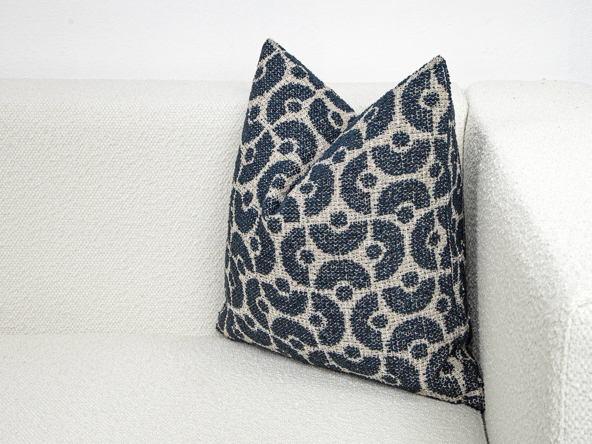 Indigo Boho Geometric Pillow Cover