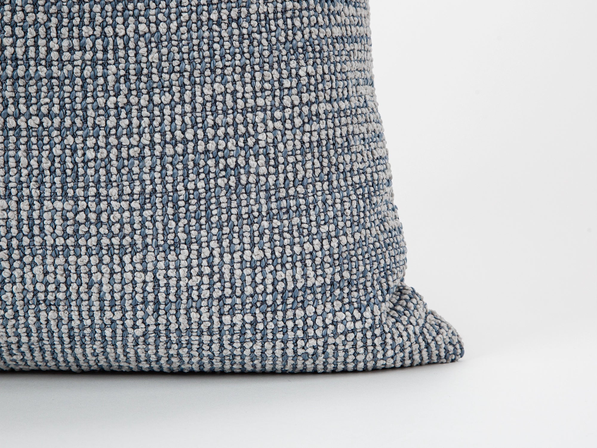 Blue Boho Textured Pillow Cover